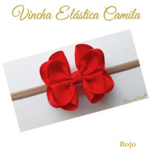 Bandita Elástica Camila Color Rojo por Creaciones Karito