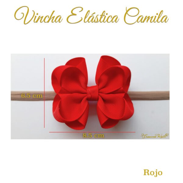 Medidas Bandita Elástica Camila Color Rojo Medidas Bandita Elástica Camila Color Rojo por Creaciones Karito