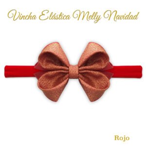 Vincha para bebé modelo Melly Navidad Rojo