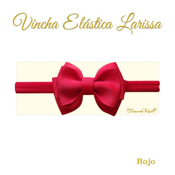 Vincha Elástica Larissa Color Rojo - Creaciones Karito Vincha Elástica Larissa Color Rojo - Creaciones Karito