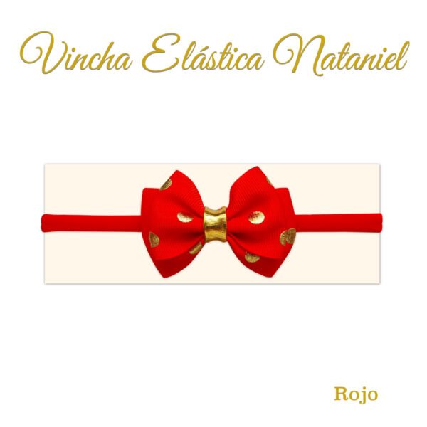Vincha para bebé modelo Nataniel color rojo