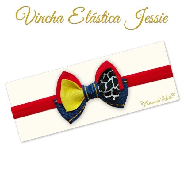 Vincha para bebé modelo Jessie color rojo