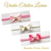 Vincha para bebé modelo Lorena tri pack color rosado, perla, chicle
